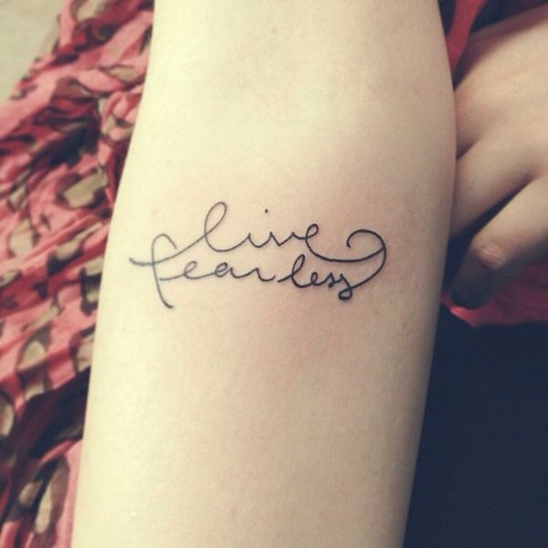 Live fearless tattoo