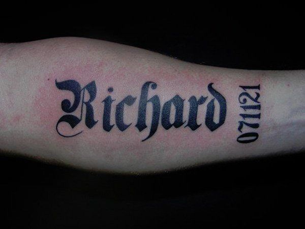 Name Tattoos for Men