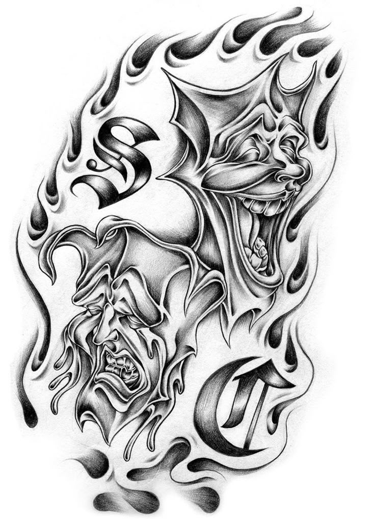 Laugh now cry later tattoo idea