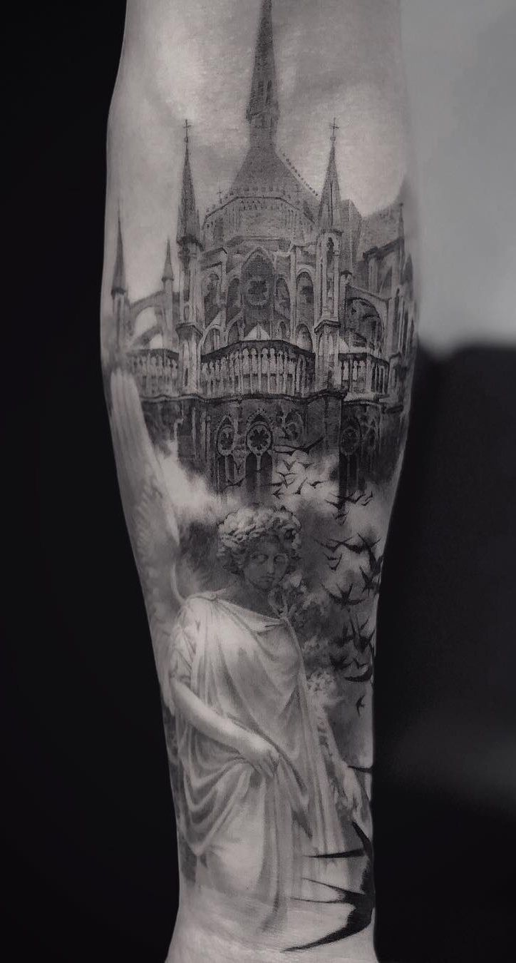 35 of the Best Architecture Tattoos or How To Have Your World on a Sleeve -  KickAss Things
