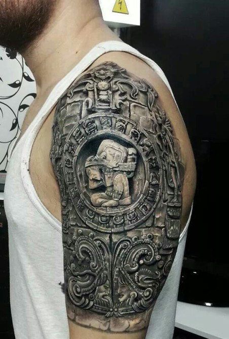 80 Stone Tattoo Designs for Men