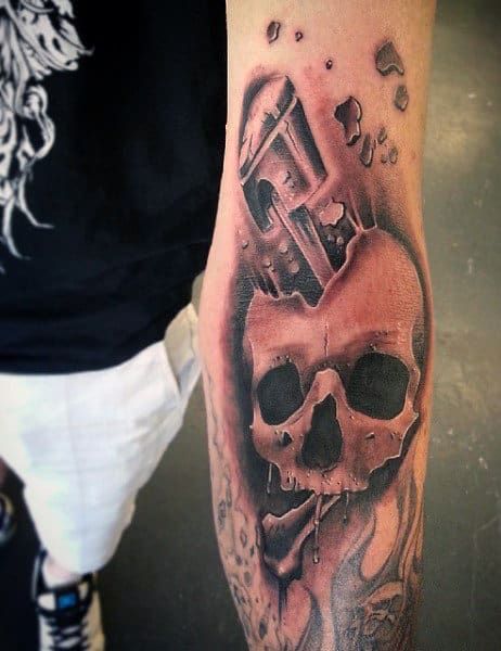 60 Piston Tattoo Designs For Men - Unleash High Horsepower