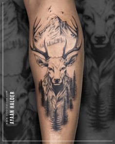 Moose Tattoo Men