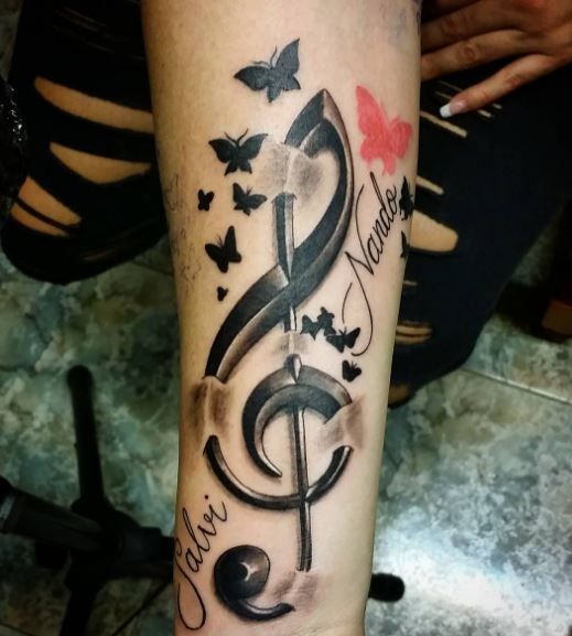 50+ Cool Music Tattoos For Men (2024) - Music Notes Ideas