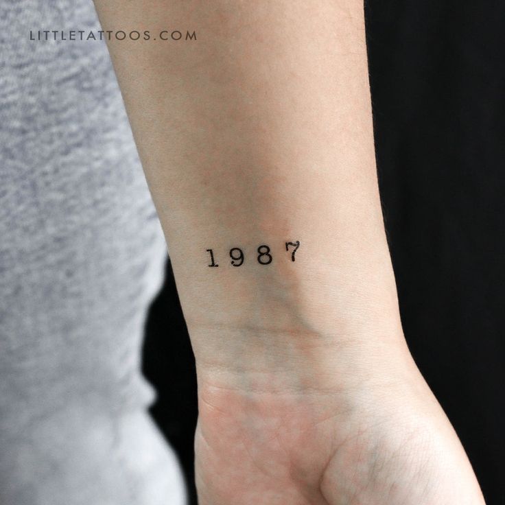 1987 Birth Year Temporary Tattoo - Set of 3
