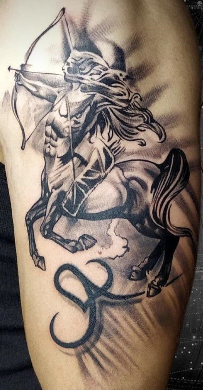 Pin by Joseph Raishbrook on Tattoo | Sagittarius tattoo designs,  Sagittarius tattoo, Arm tattoos for guys