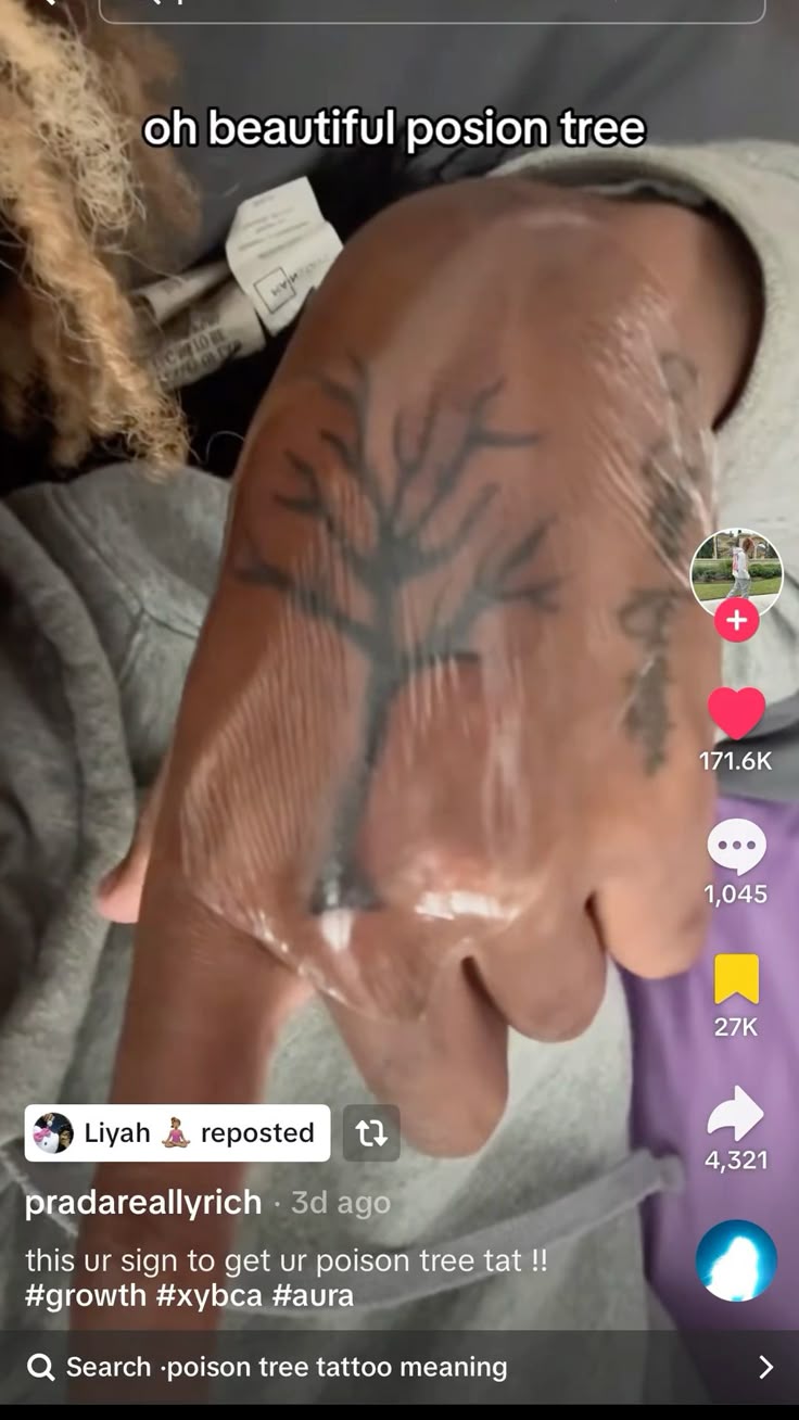 Poison tree tattoo