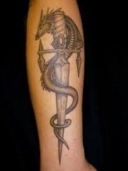 Sword and Dagger Tattoo Designs and Meanings