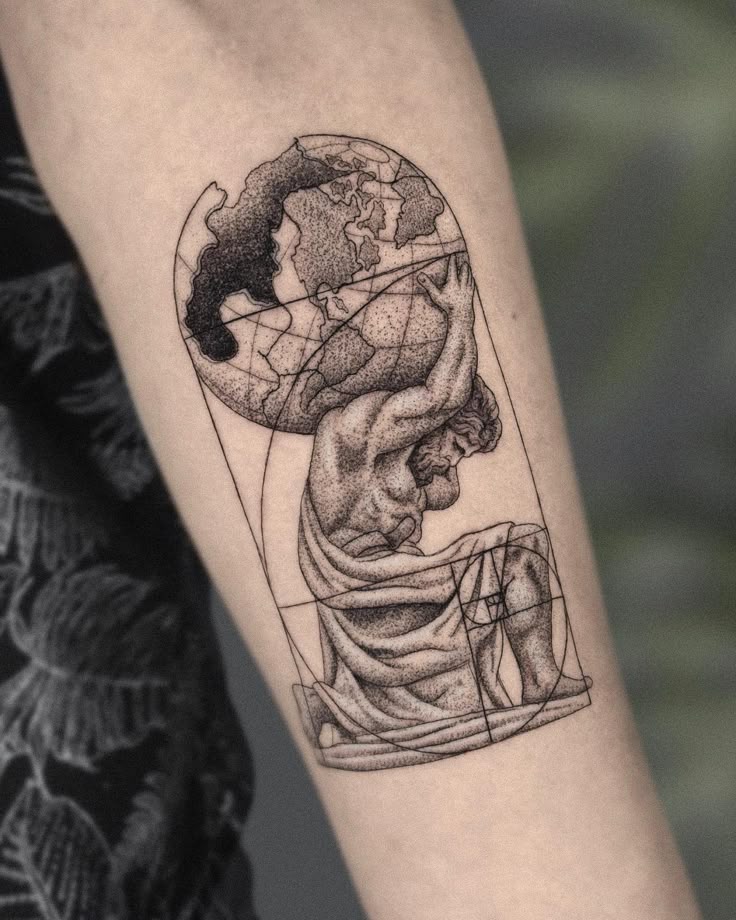 24 Coolest Atlas Tattoo Ideas - Small Tattoos & Ideas