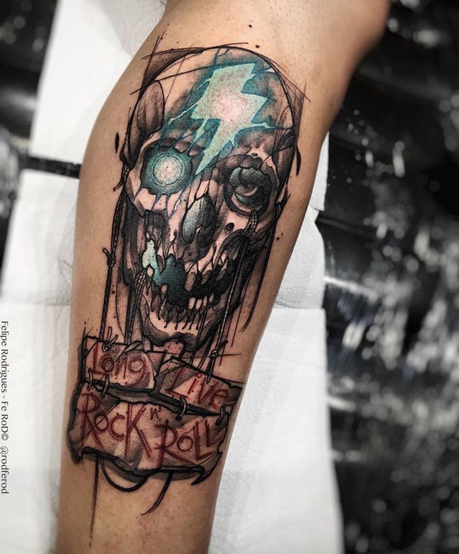 Long Live Rock 'N Roll Skull