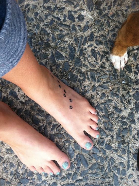 The 80+ Cutest Paw Print Tattoos Ever - The Paws