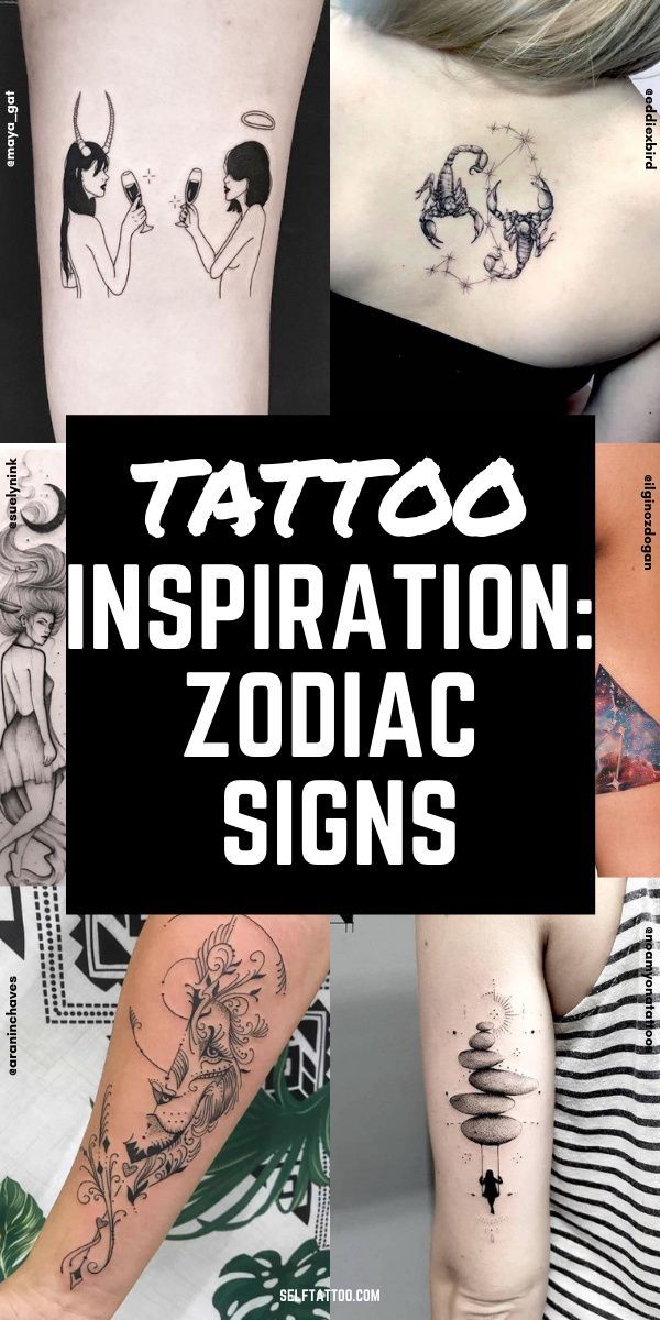 Tattoo Inspiration: Zodiac Signs | Star Sign Tattoos
