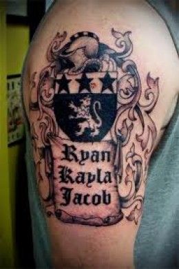 Coat of Arm Tattoos And Meanings-Family Crest Tattoos And Meanings-Coat of Arm Tattoo Designs And Ideas