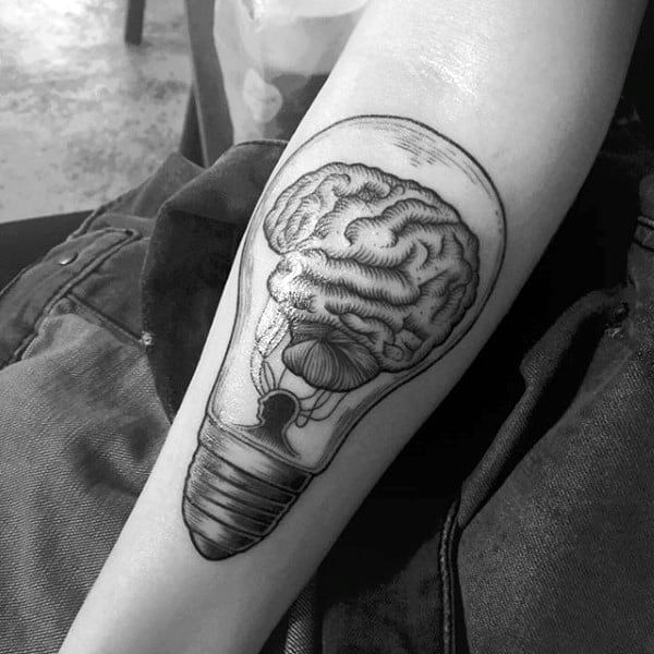 60 Brain Tattoo Designs for Men