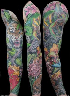 30 Jungle Tattoo Ideas | jungle tattoo, tattoos, sleeve tattoos