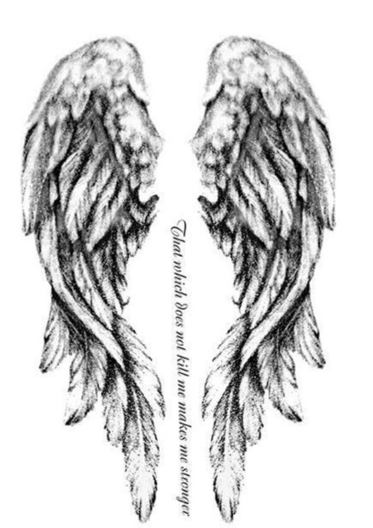 Pin by Chantal on Tattoo ideas | Wings tattoo, Angel wings tattoo, Feather  tattoos