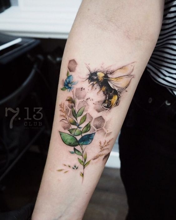 75 Cute Bee Tattoo Ideas | Art and Design