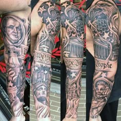 Military sleeve tattoo