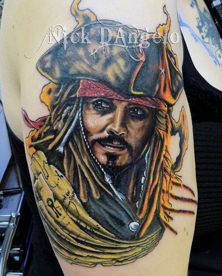 Jack Sparrow Tattoo by *NickDAngeloTattoos on deviantART
