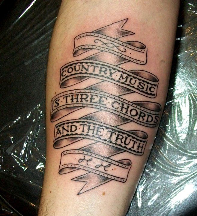 Music tattoo designs, Country tattoos, Music tattoos