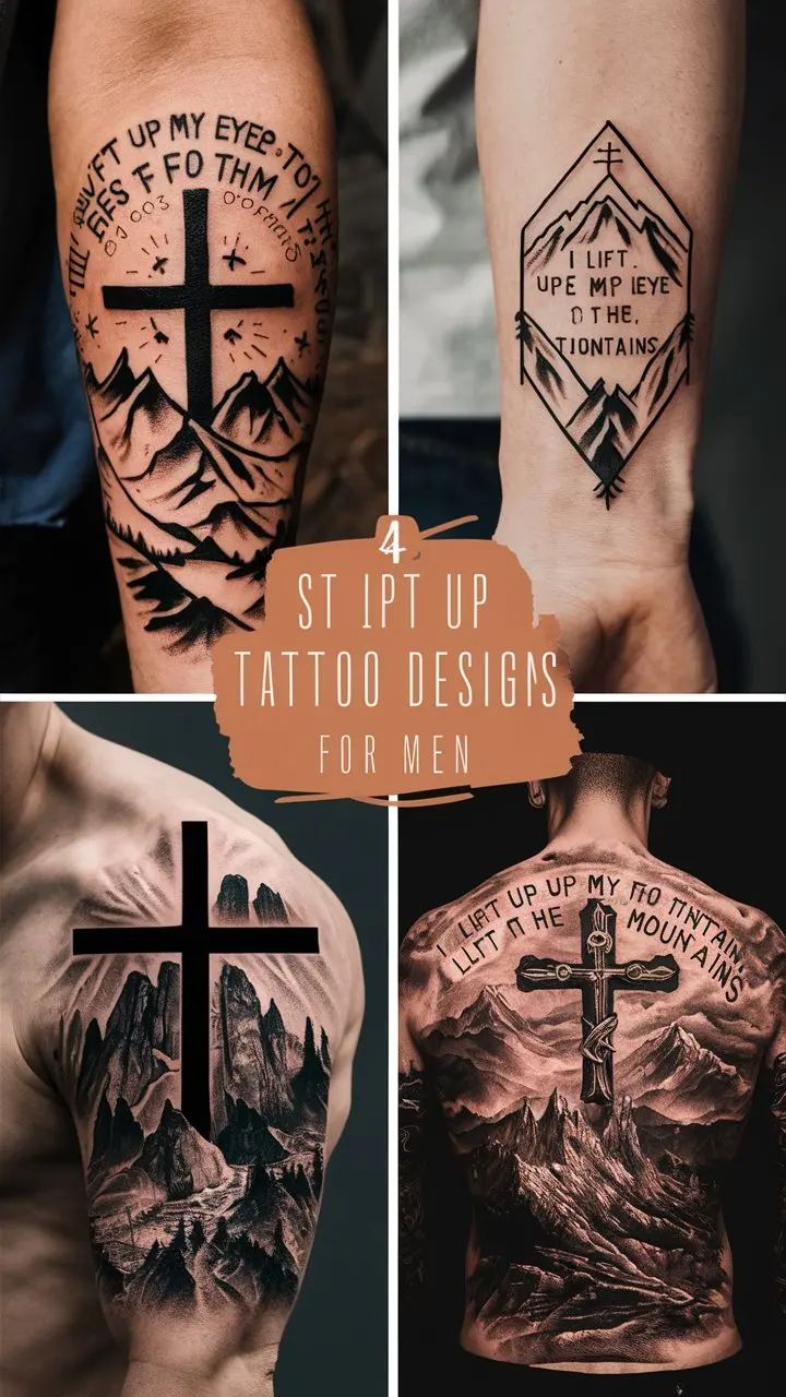 80 Cross Tattoo Designs With Bible Verse For Men