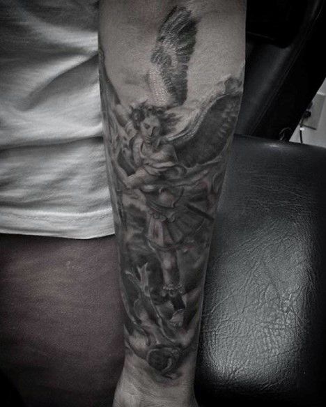 73 Amazing St Michael Tattoo Designs for Men