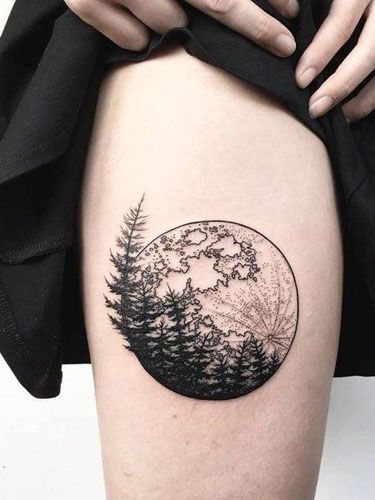 25+ Meaningful Half and Full Moon Tattoo Designs!