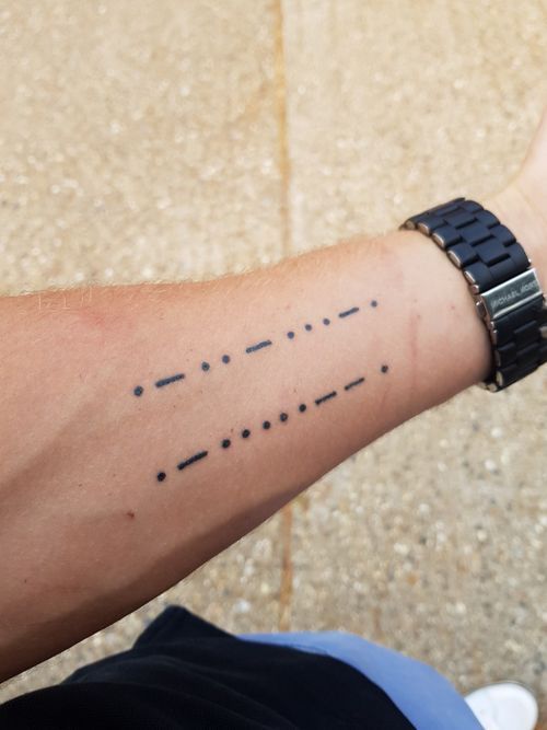 101 Best Morse Code Tattoo Ideas You Have To See To Believe!