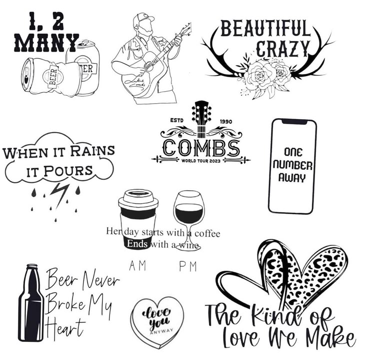 Country Lyric Tattoos | Music Tattoos | Lyric Tattoos