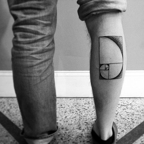 60 Fibonacci Tattoo Designs for Men