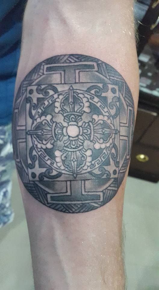 nepal tattoo #buddhism tattoo#mandala #bajra#dorje