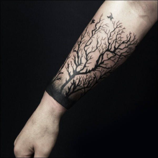 59 Amazing Forearm Tree Tattoo Designs for Men