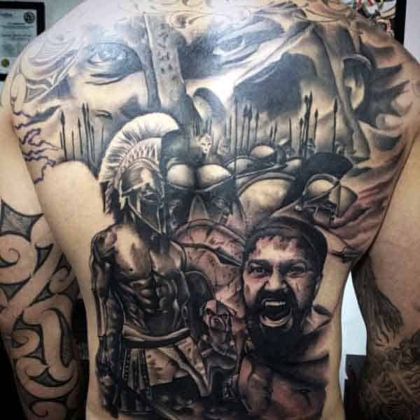 51 Spartan Tattoo Designs for Men