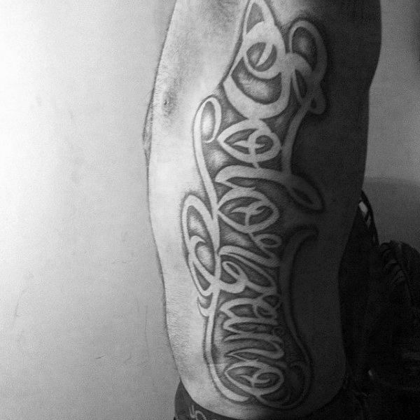 50 Cool Last Name Tattoos for Men