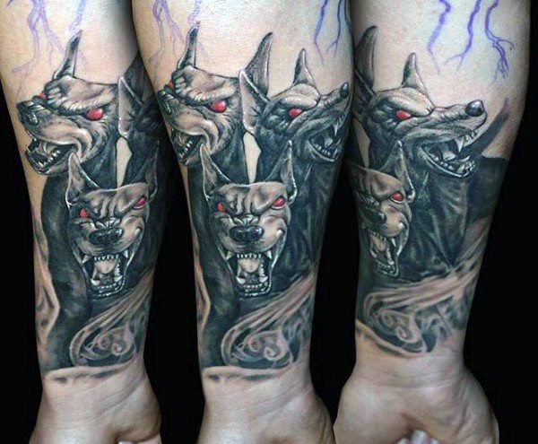 50 Cerberus Tattoo Designs for Men