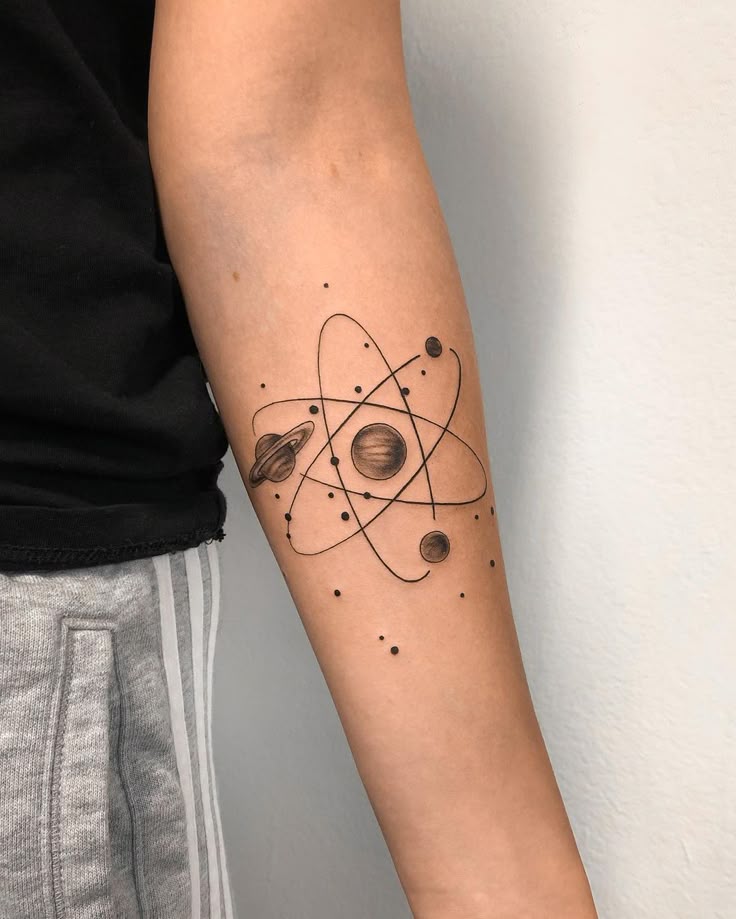26 Atomic Tattoos for Science Lovers in 2021 - Small Tattoos & Ideas