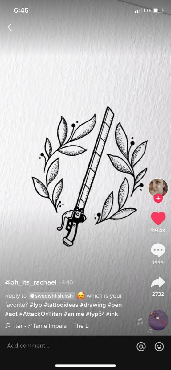 aot sword tattoo