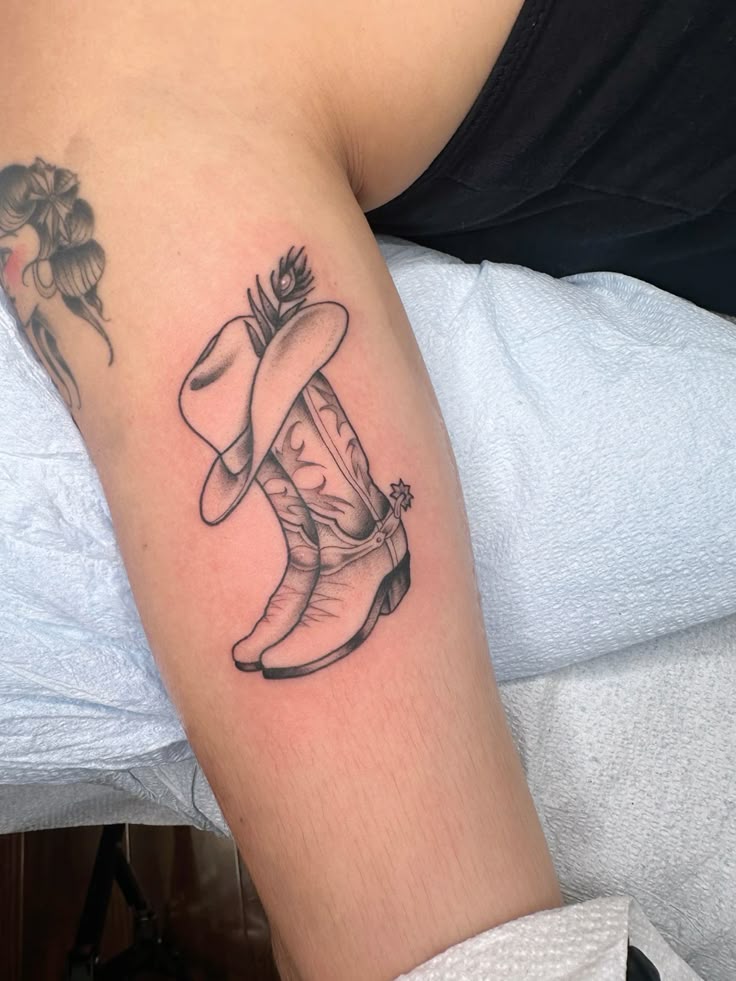 Cowboy boot tattoos