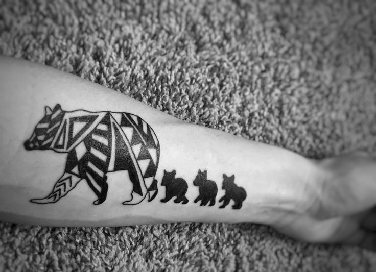 Tattoo | Bear tattoo designs, Momma bear tattoo, Bear tattoo