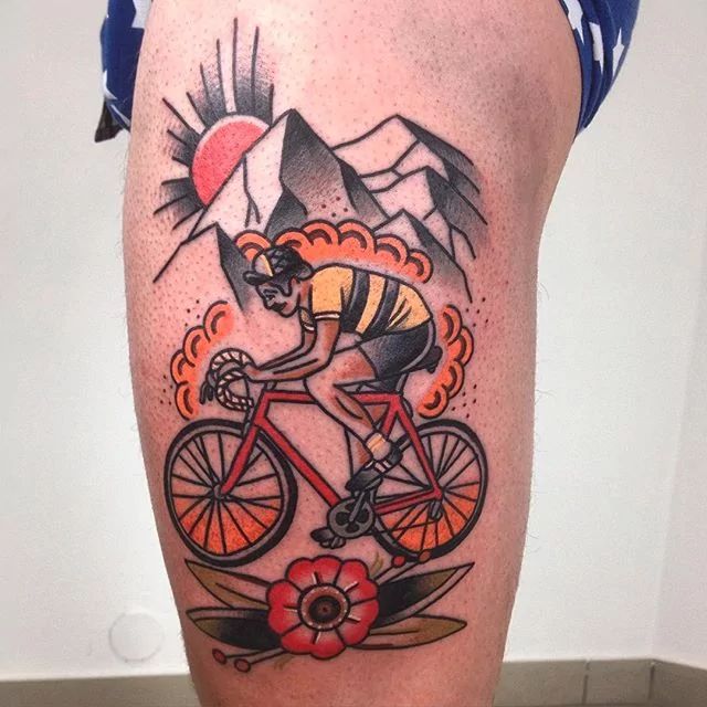 bicycle tattoo