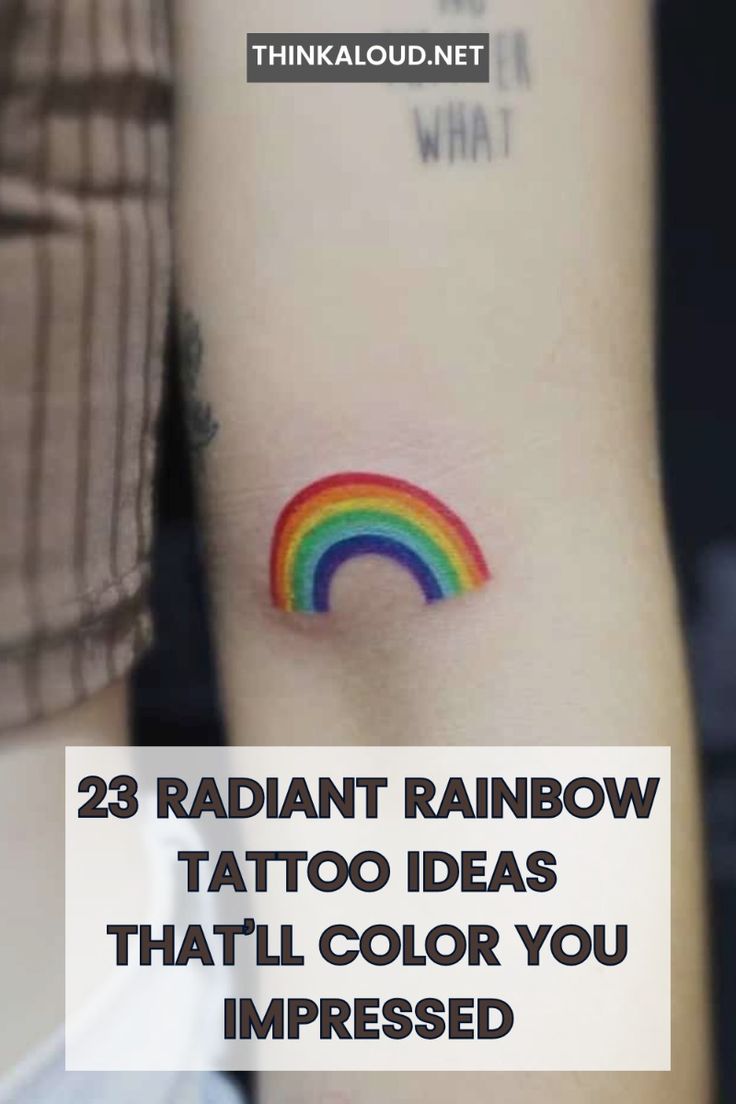23 Radiant Rainbow Tattoo Ideas That'll Color You Impressed