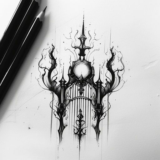 Hell Tattoo Vector Art