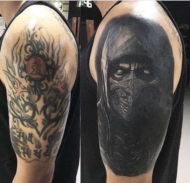 50+ Super Cover Up Tattoo Ideas Check more at  https://tattooidea.net/50-super-cover-up-tattoo...