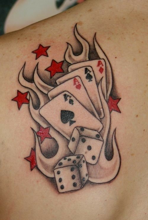 Pin by Diane Tankersley on new ideas | Gambling tattoo, Dice tattoo, Tattoos  with meaning