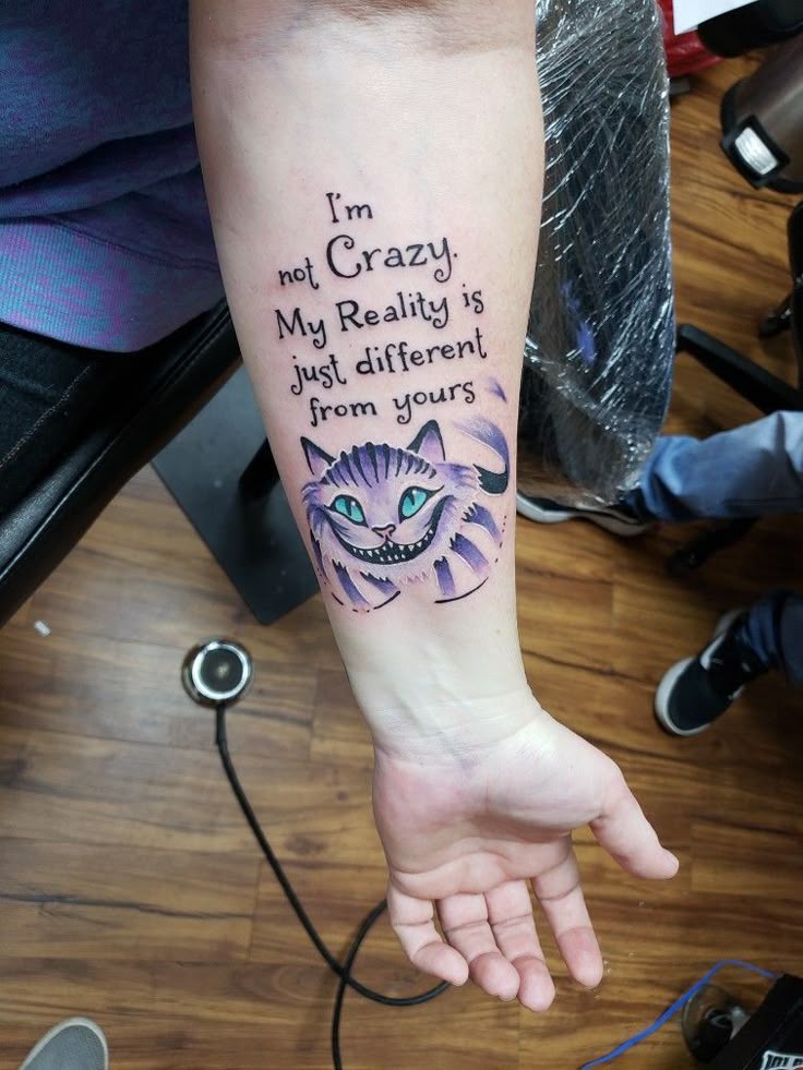 220+ Cheshire Cat Tattoo Designs (2024) Simple Small Meaningful Ideas