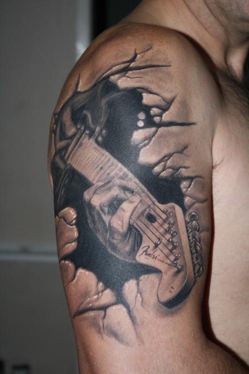 Guitar tat (ideas for cover-up for DH)