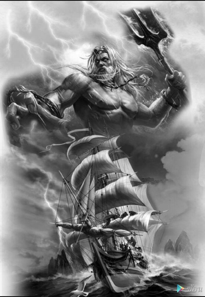 210+ Amazing Poseidon Tattoo Designs with Meanings (2024) Greek Gods Ink