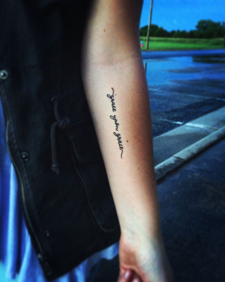grace upon grace tattoo #graceupongrace #tattoo #faithtattoo #forearmtattoo #forearm #spiritualtattoo #scripturetattoo #girltattoo