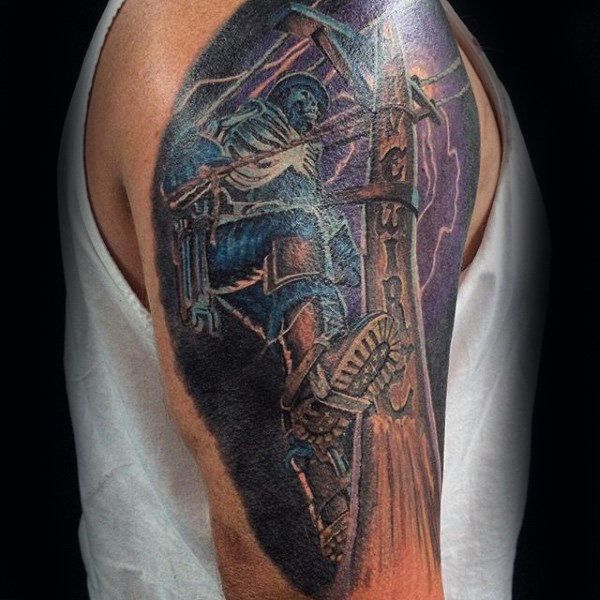 50 Awesome Lineman Tattoos for Men