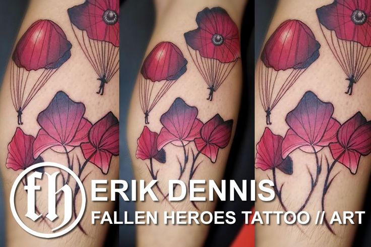 Had a blast with this little memorial piece... Parachute Poppies!!!" - Erik 😄